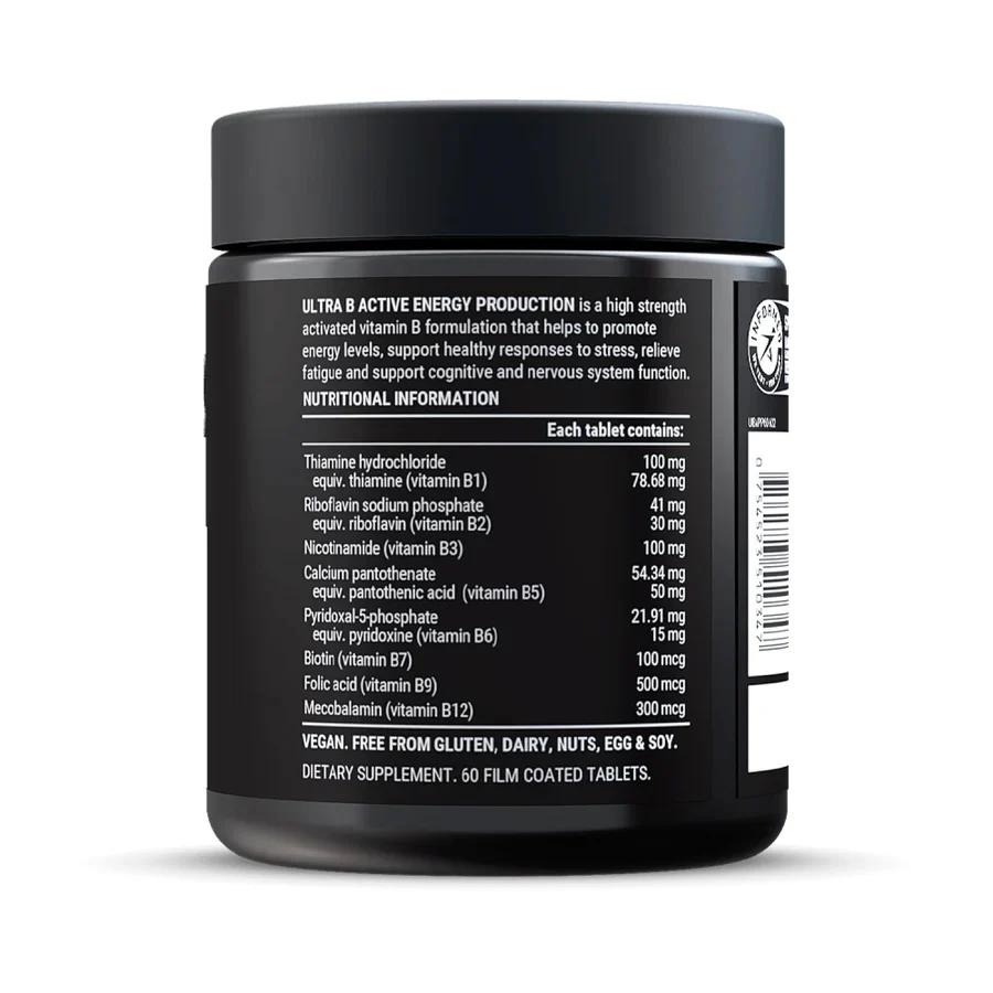 Pillar Performance | Ultra B Active Energy Production | 60 Tablets - Image 3