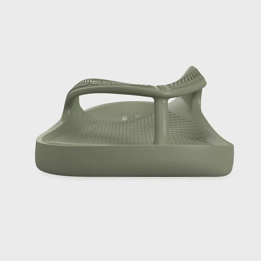 Lightfeet ReVIVE Arch Support Thongs | Khaki - Image 3