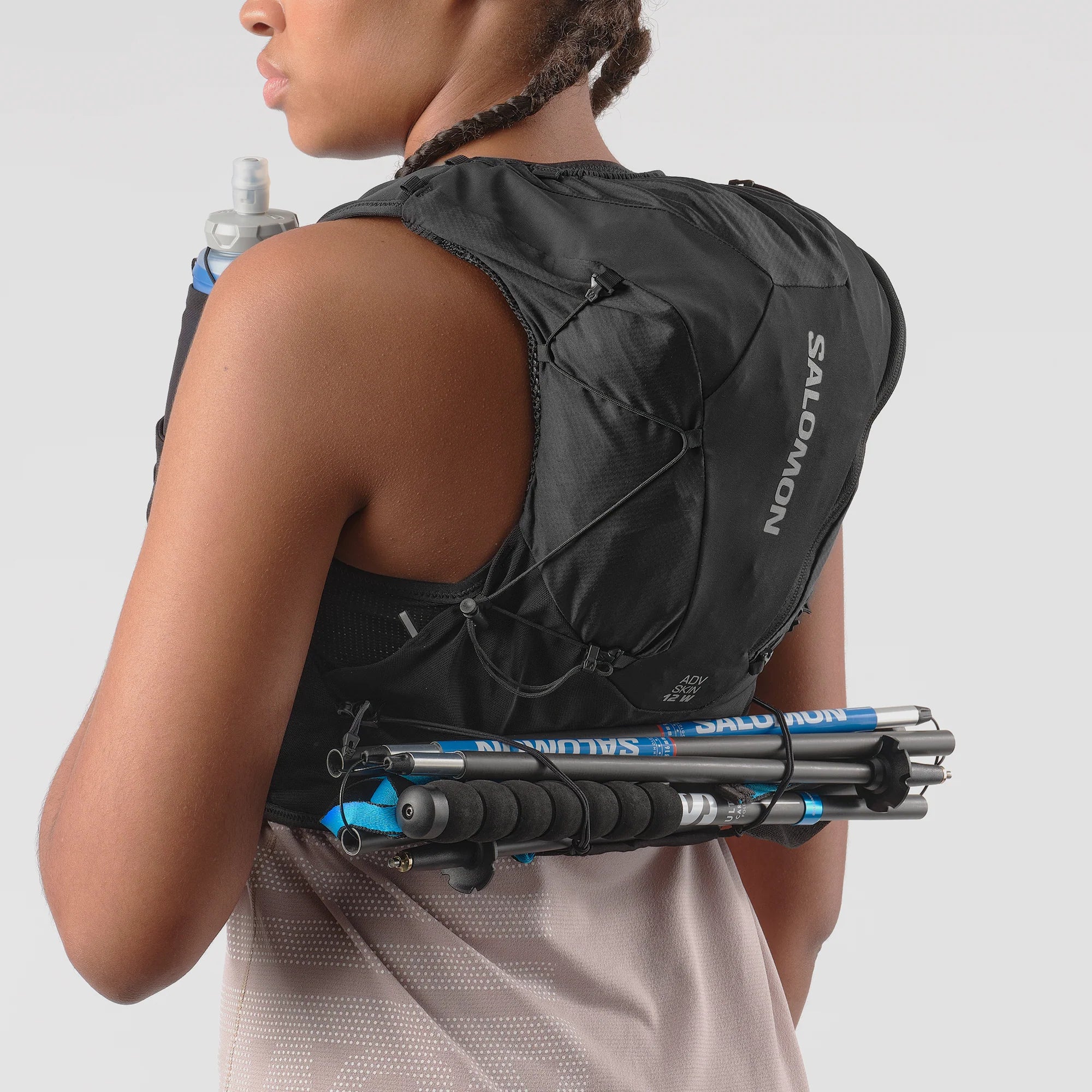 Salomon Adv Skin 12 Set | Black / Asphalt | Womens - Image 7