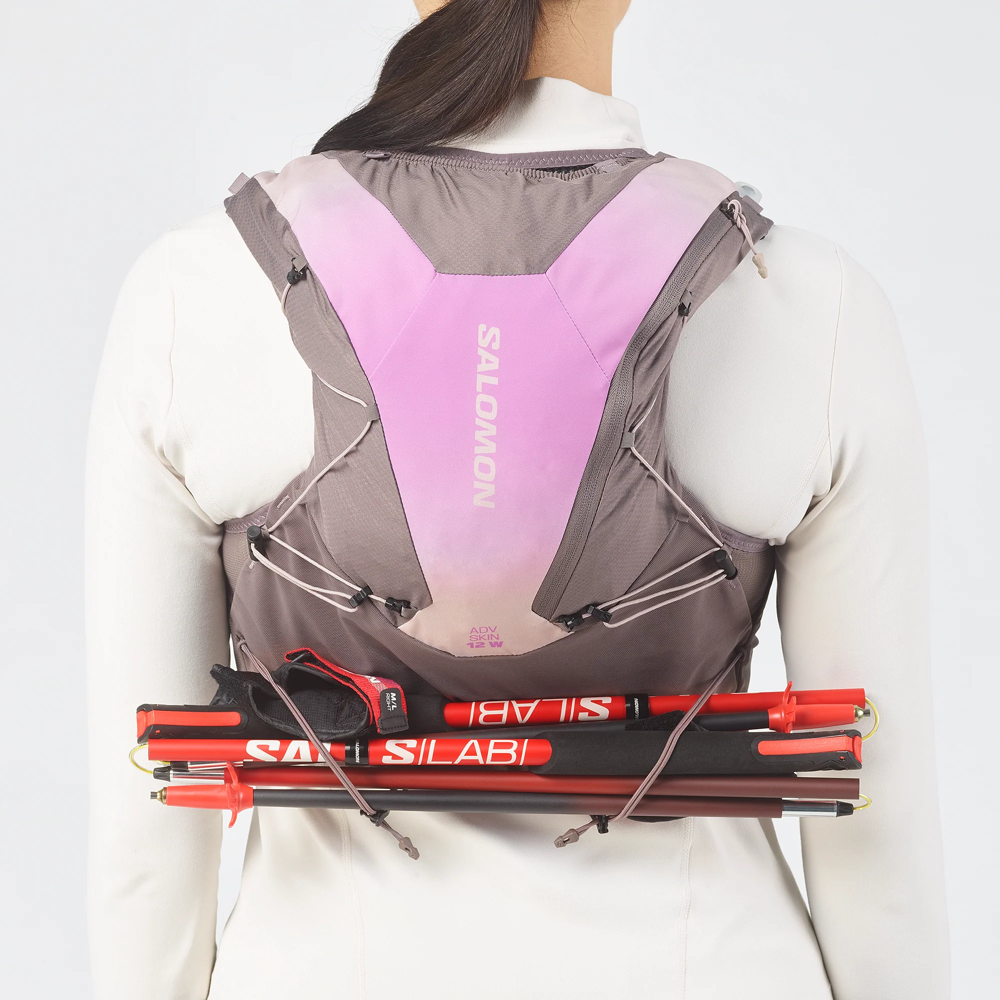 Salomon Adv Skin 12 Set | Iron / Shadow Gray / Iris Orchid | Womens - Image 6