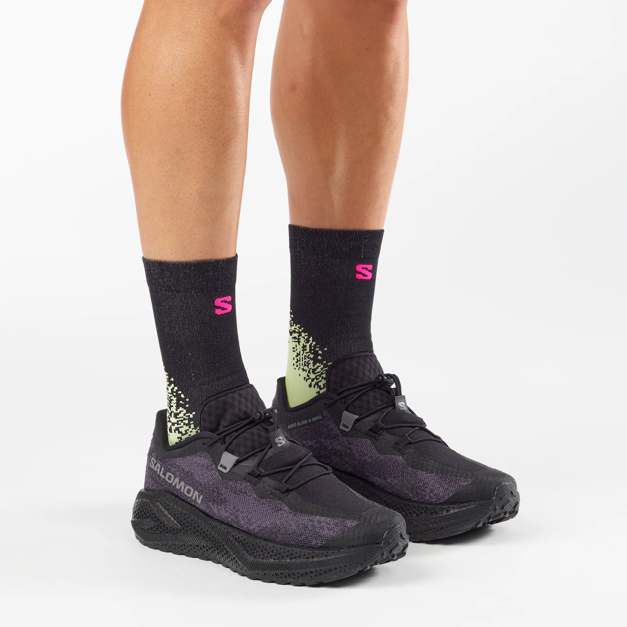 Salomon Aero Glide 4 GRVL | Black / Asphalt / Black | Mens - Image 2