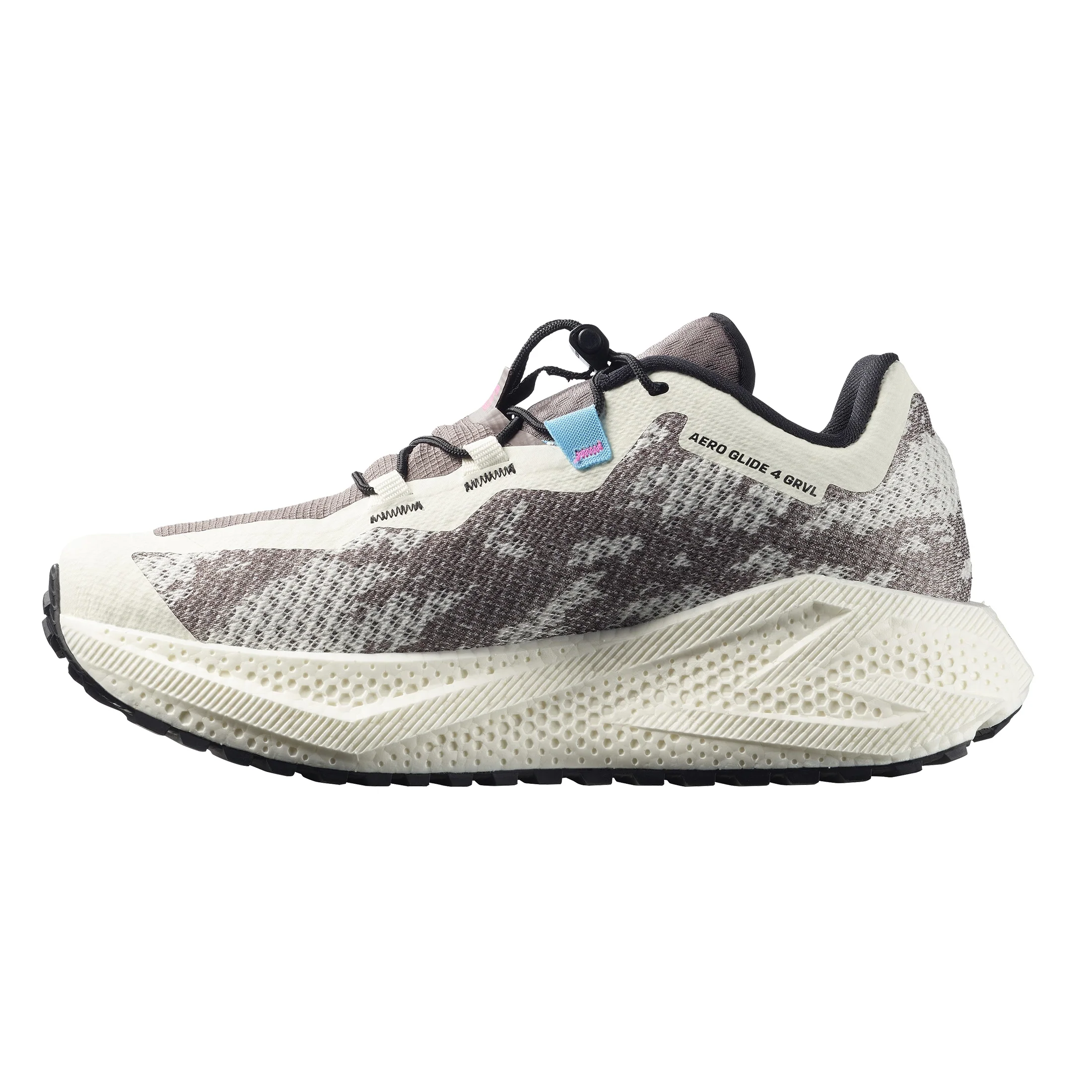 Salomon Aero Glide 4 GRVL | Vanilla Ice / Black / Iron | Womens - Image 5
