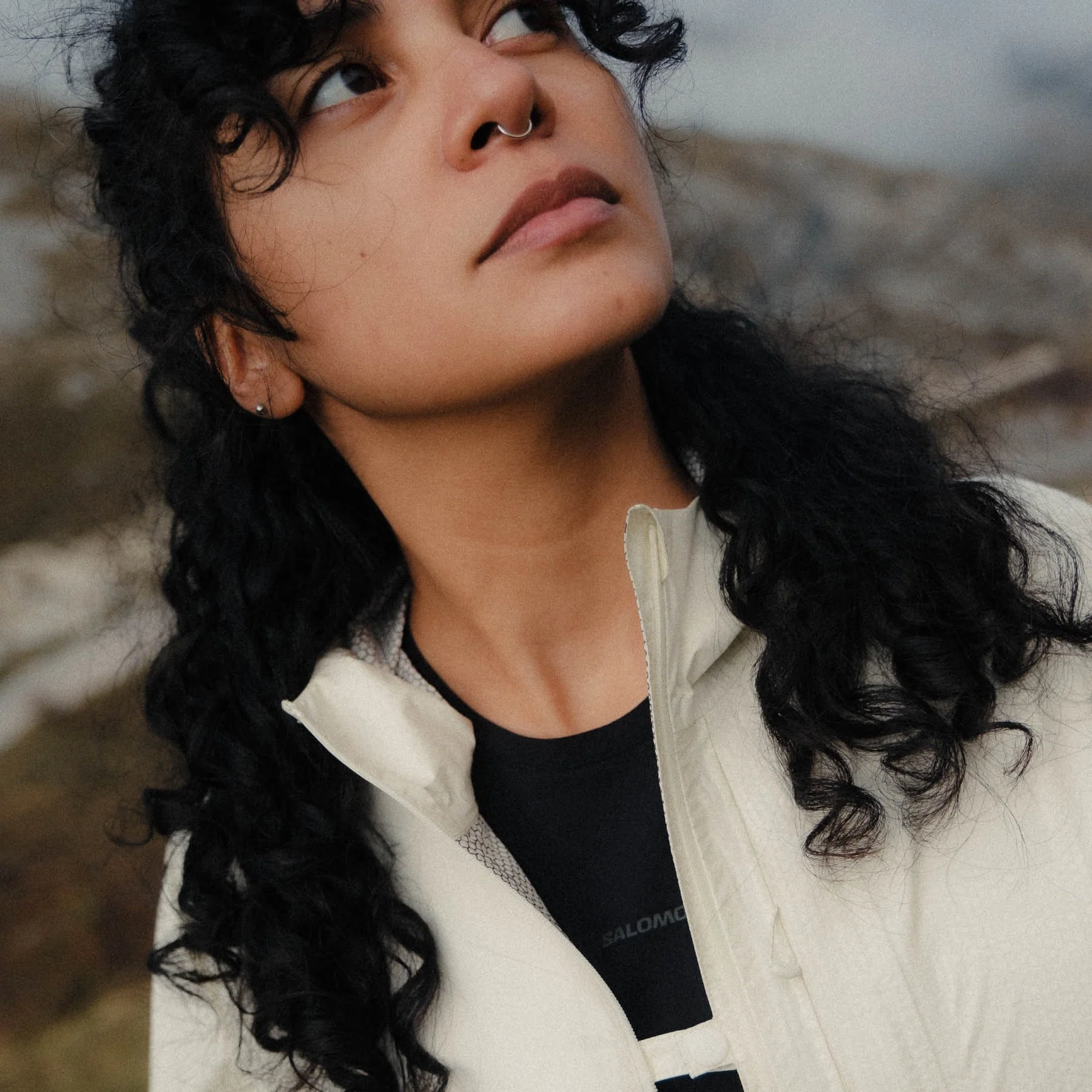 Salomon Bonatti Trail Waterproof Jacket | Icicle | Womens - Image 6
