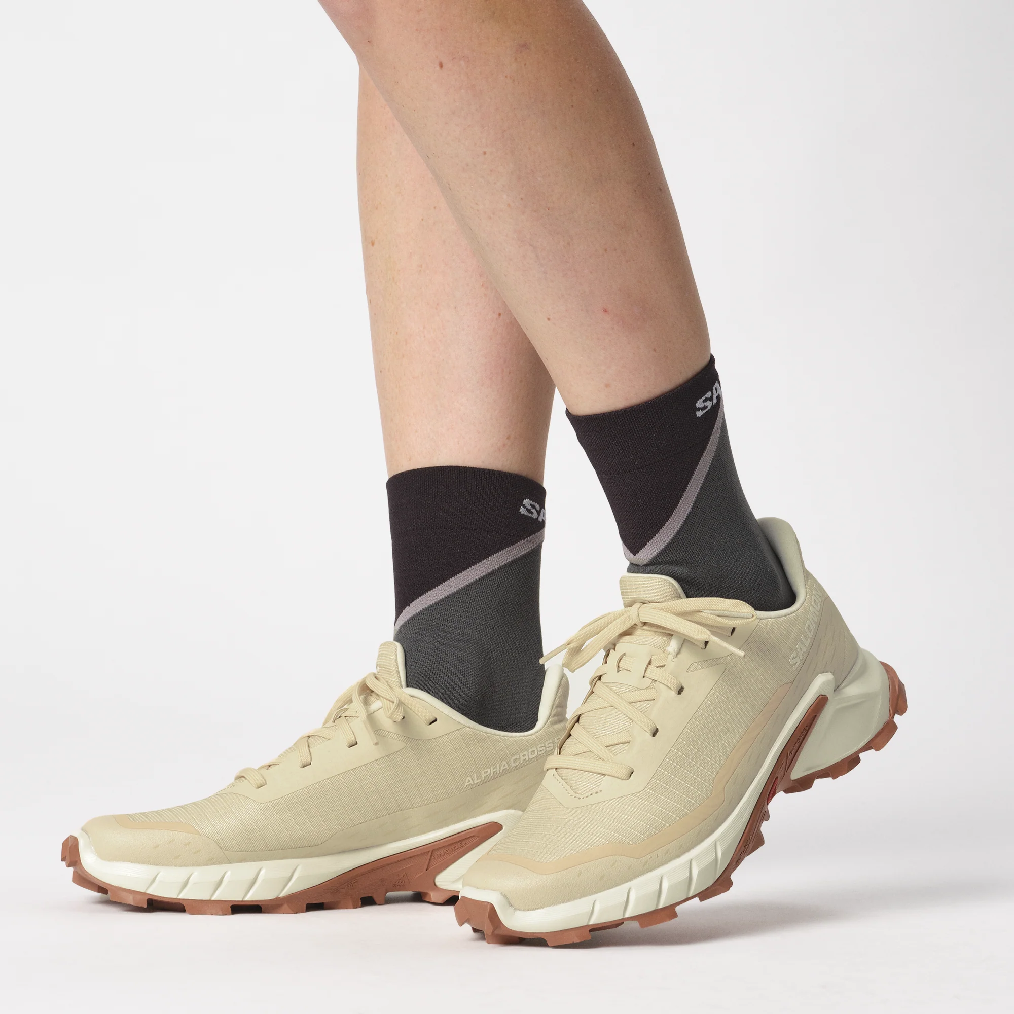Salomon Pulse Crew Sock | Black / Monument / Magnet - Image 4