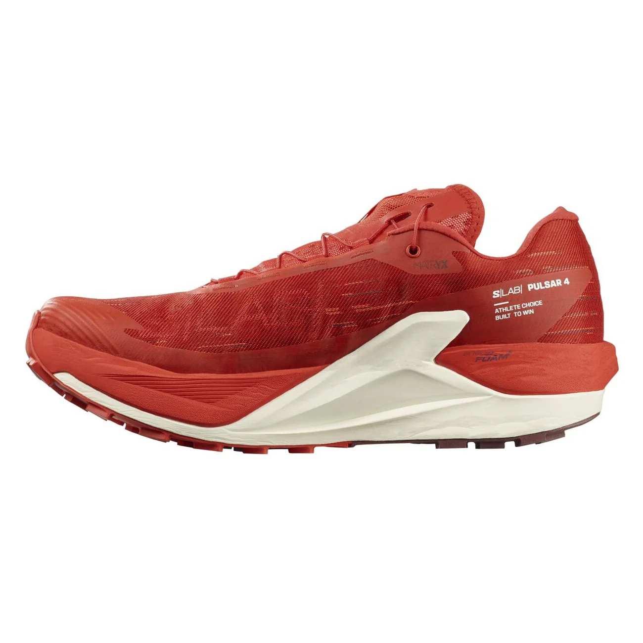 Salomon S/Lab Pulsar 4 | Fiery Red / Vanilla Ice / Andorra | Unisex - Image 4