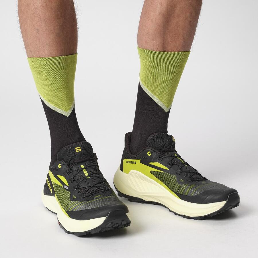 Salomon Genesis | Black / Sulphur Spring / Transparent Yellow | Mens - Image 5