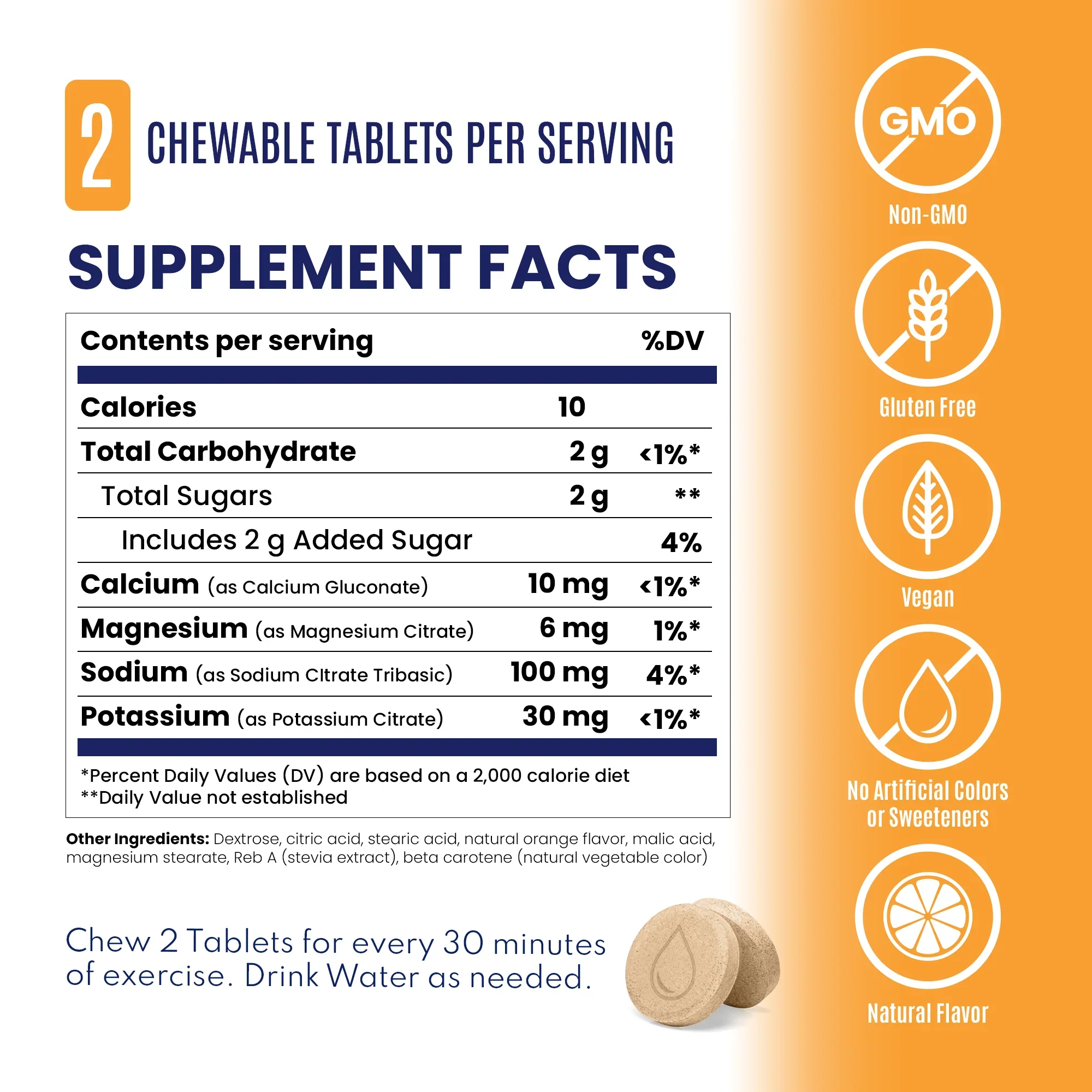 SaltStick FastChews | Tart Orange | 10 Pack - Image 3