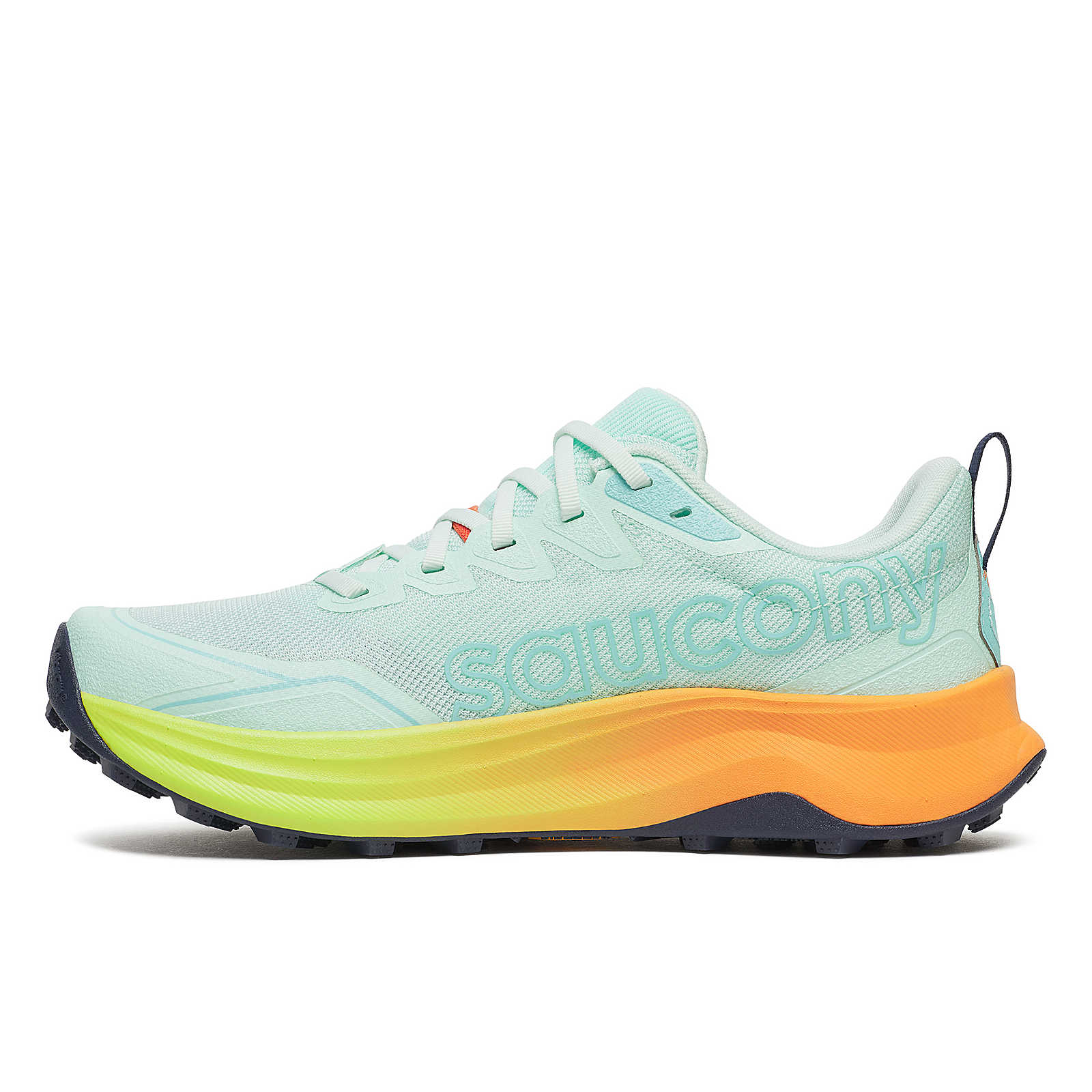 Saucony Peregrine 16 | Aqua / Citron | Womens - Image 6