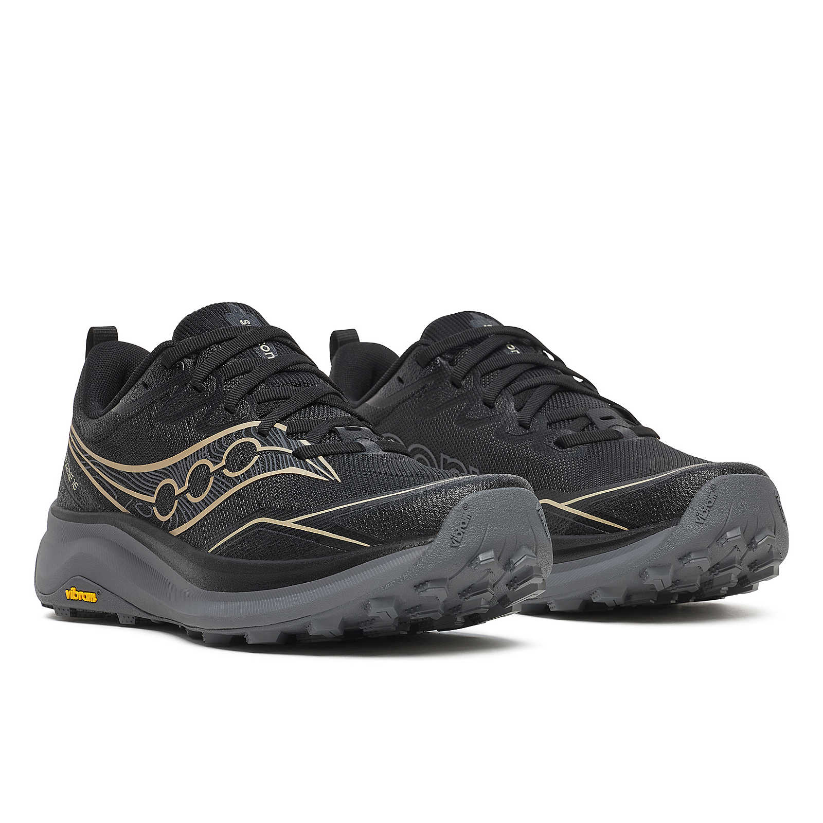 Saucony Peregrine 16 Wide | Black / Carbon | Womens - Image 6