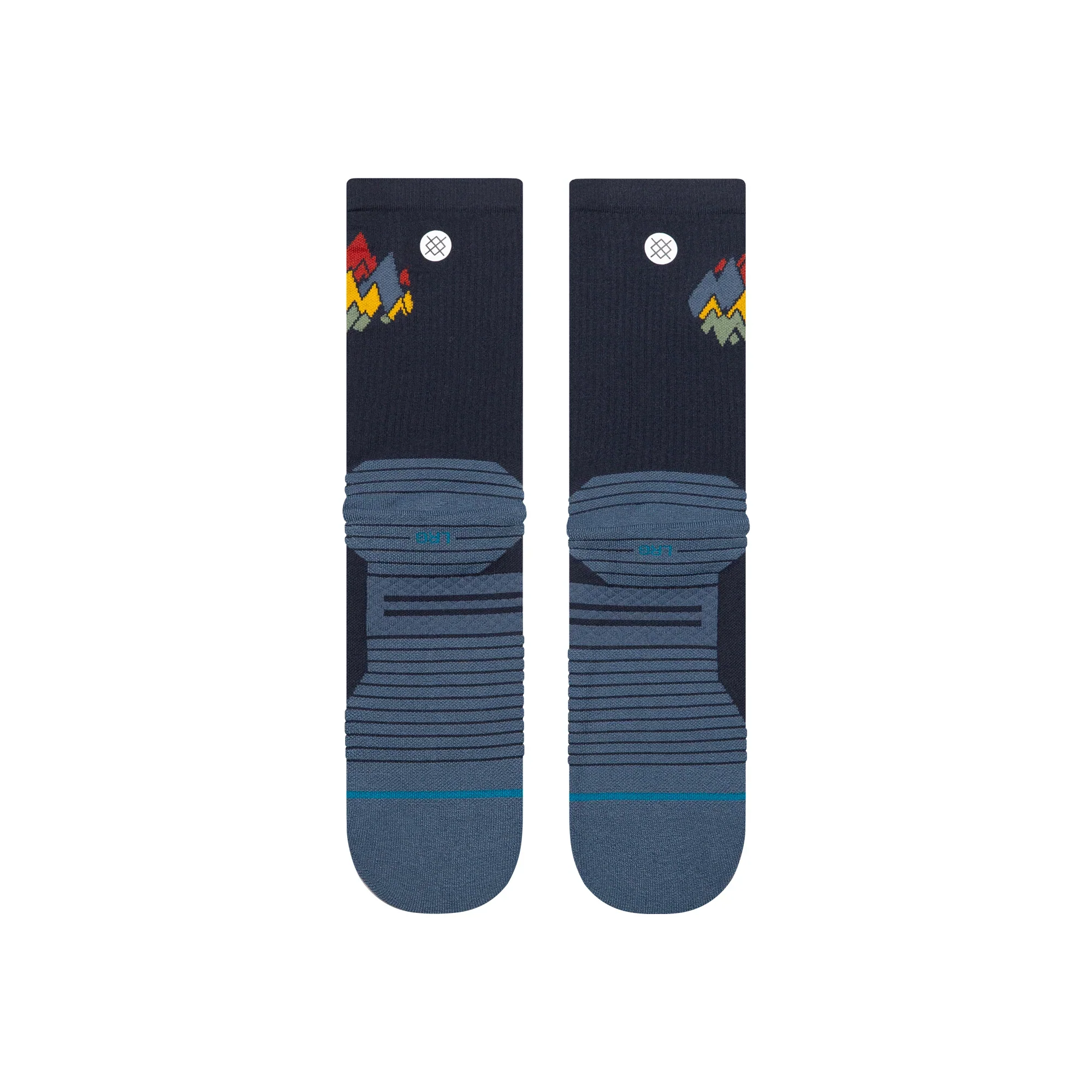 Stance Socks | Light Cushion | Crew Length | Peaks Ribbed Navy - Image 3