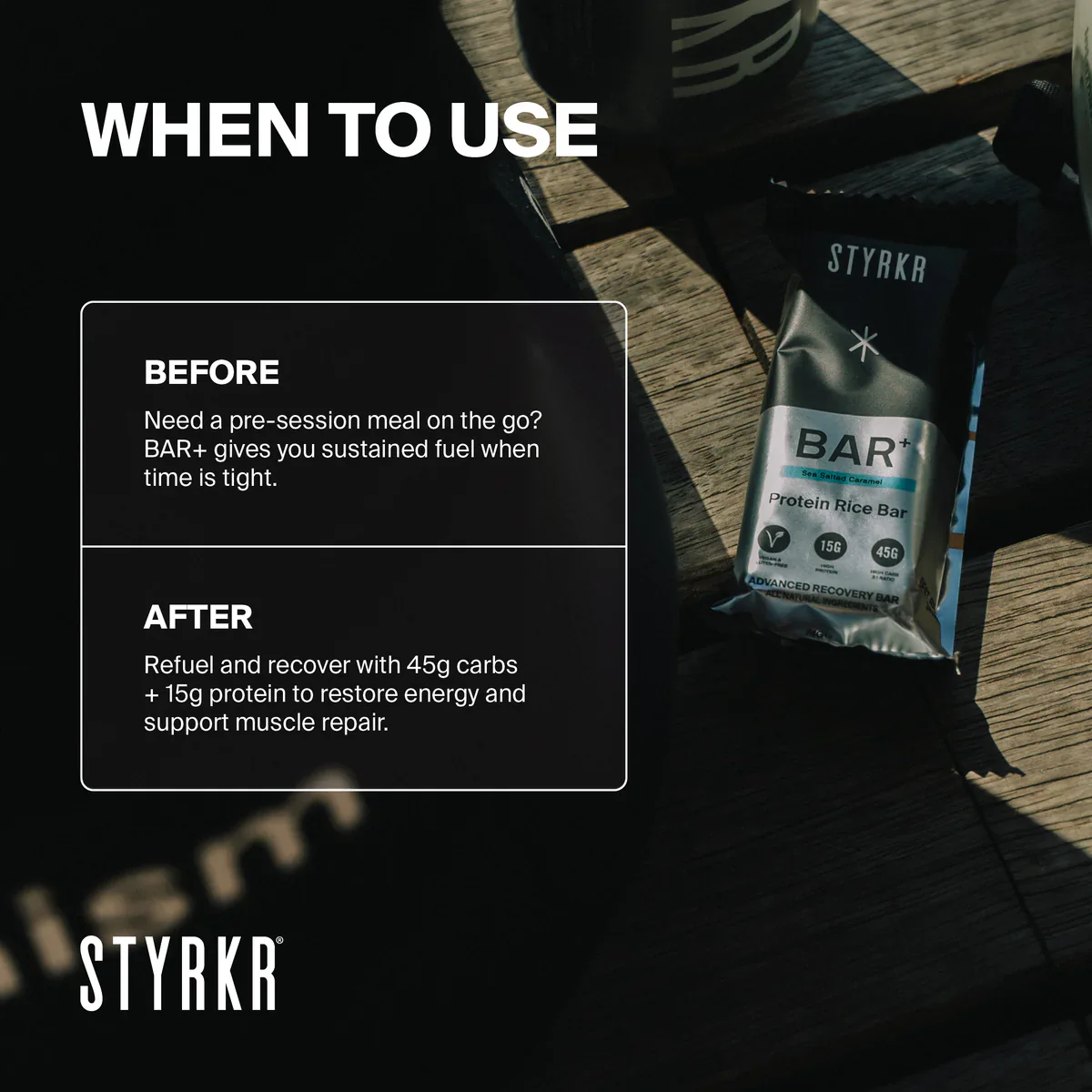 Styrkr Bar+ Protein Recovery Bar | Sea Salted Caramel - Image 3