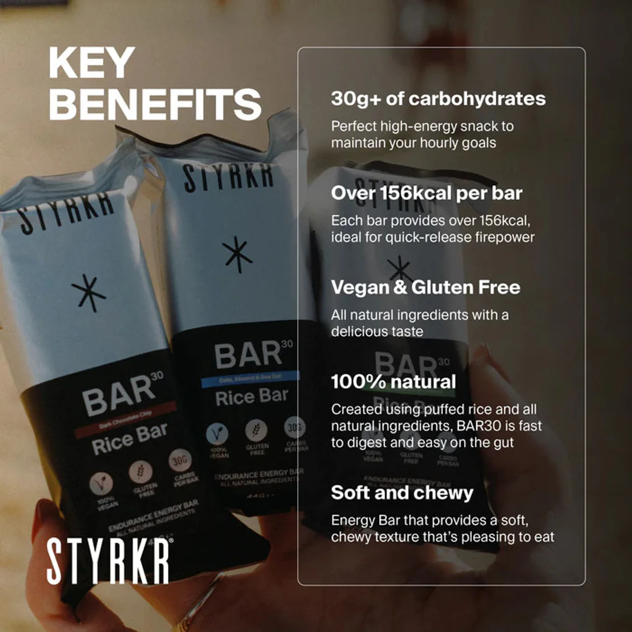 Styrkr Bar30 Energy Bar | Date, Almond & Sea Salt - Image 3