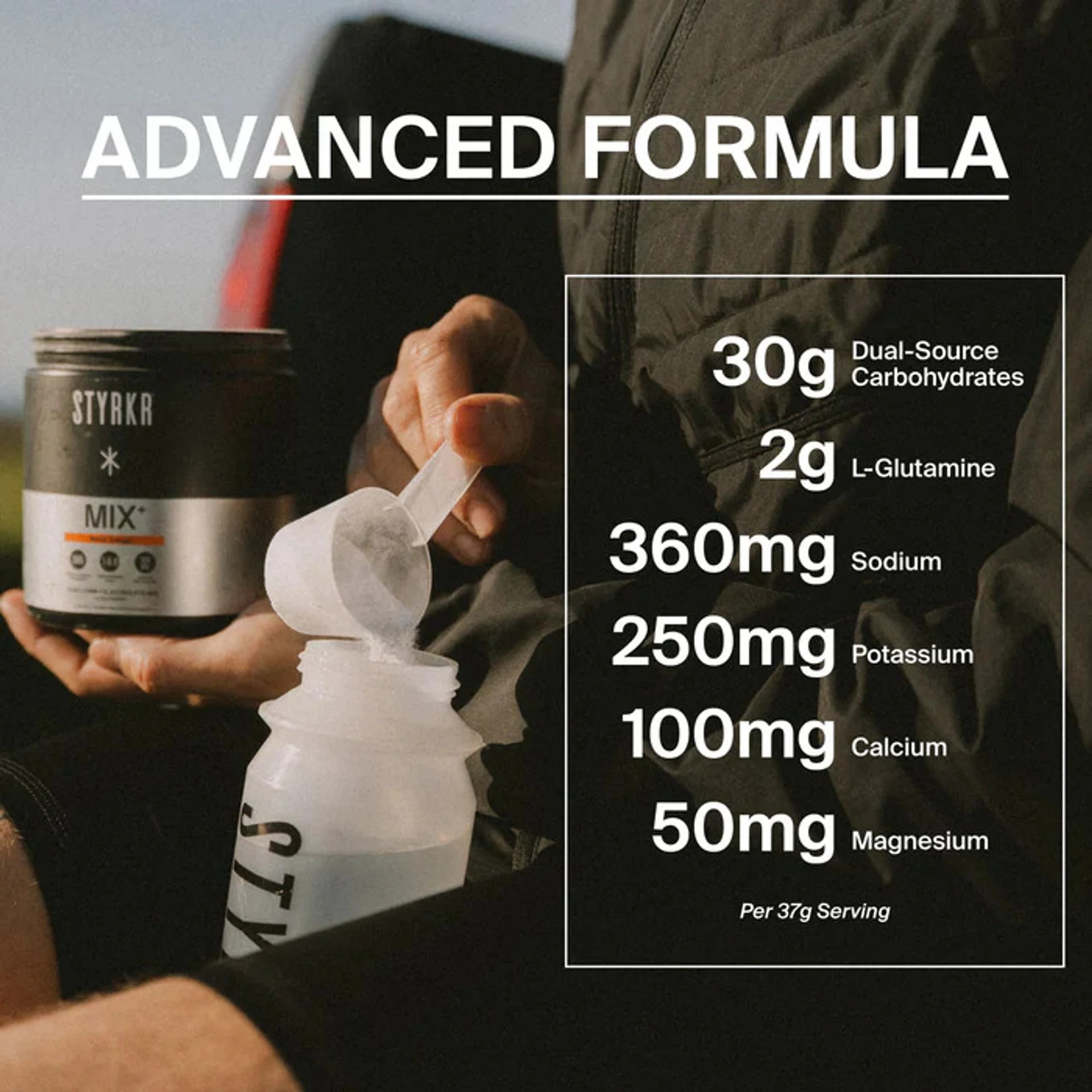 Styrkr Mix+ Dual Carb + Electrolyte Powder | 25 Serves | Lime & Mint - Image 4