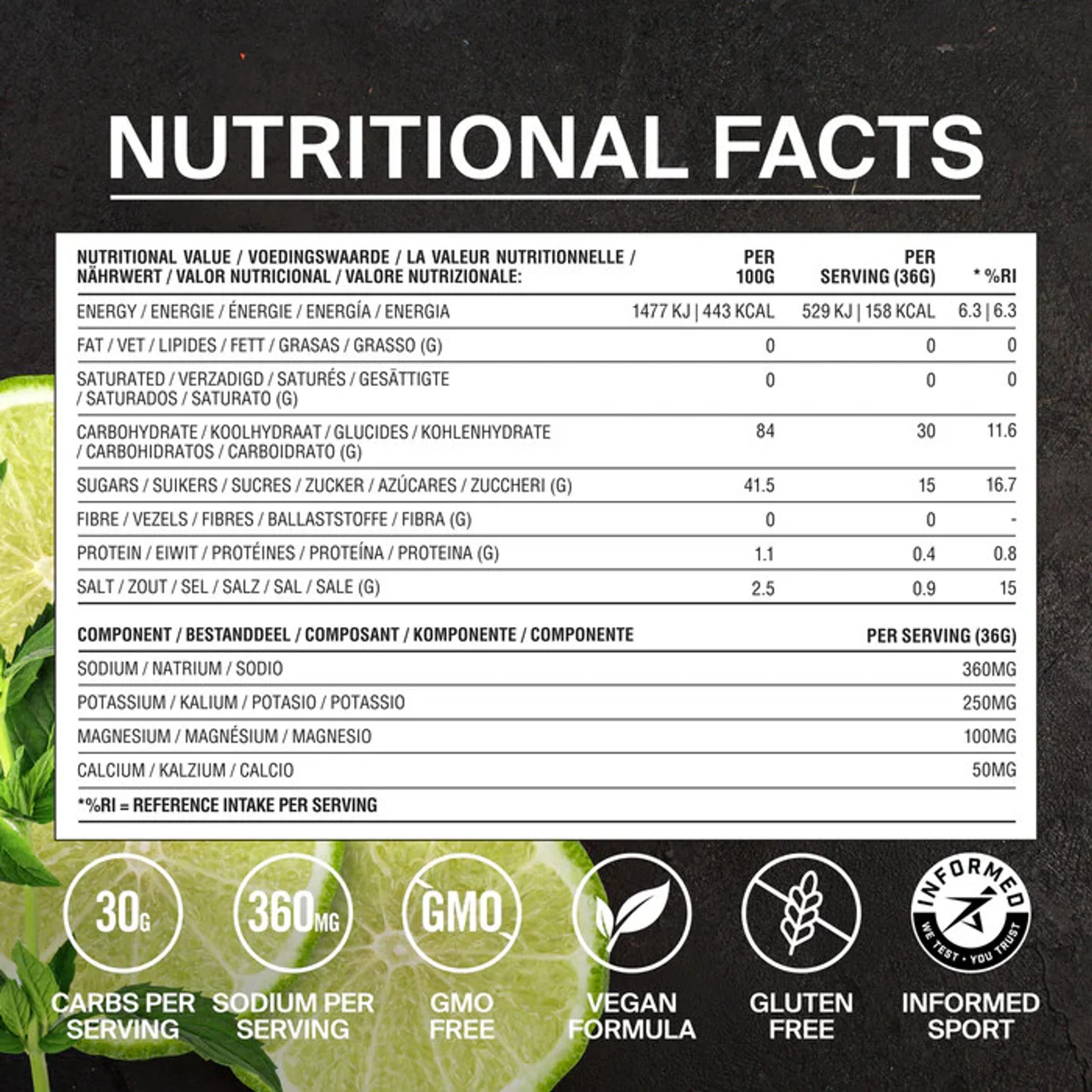 Styrkr Mix+ Dual Carb + Electrolyte Powder | 25 Serves | Lime & Mint - Image 7