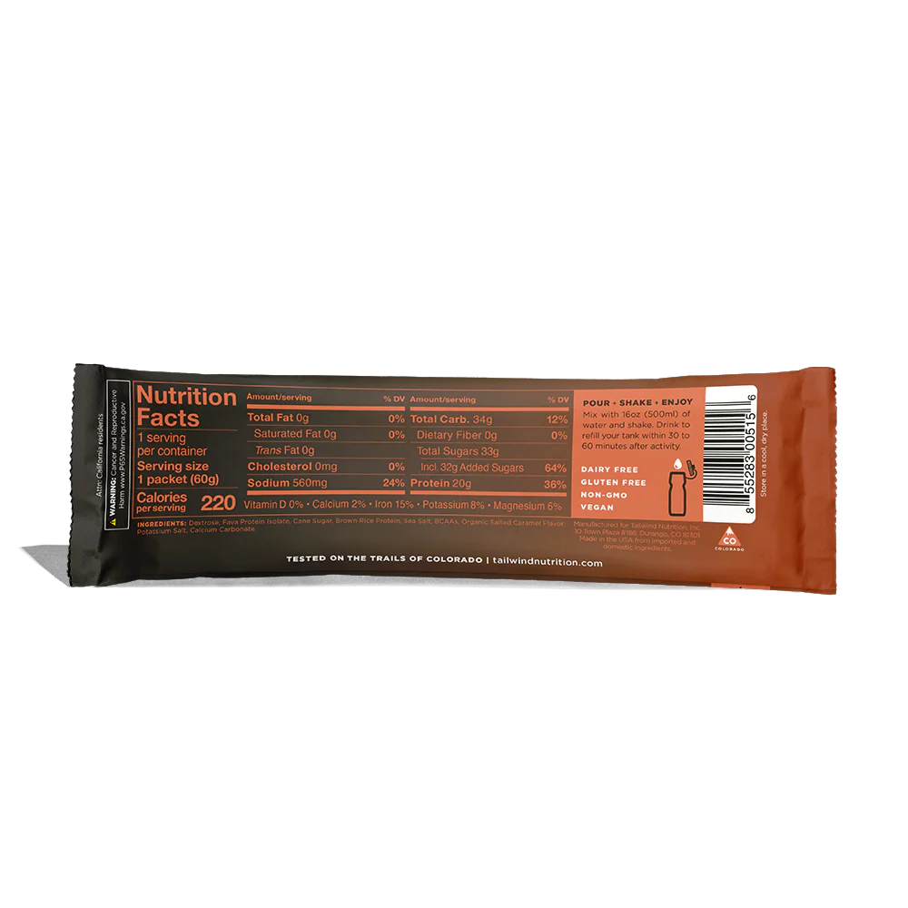 Tailwind Nutrition Fava Recovery Mix | Single Serve | Salted Caramel - Image 3