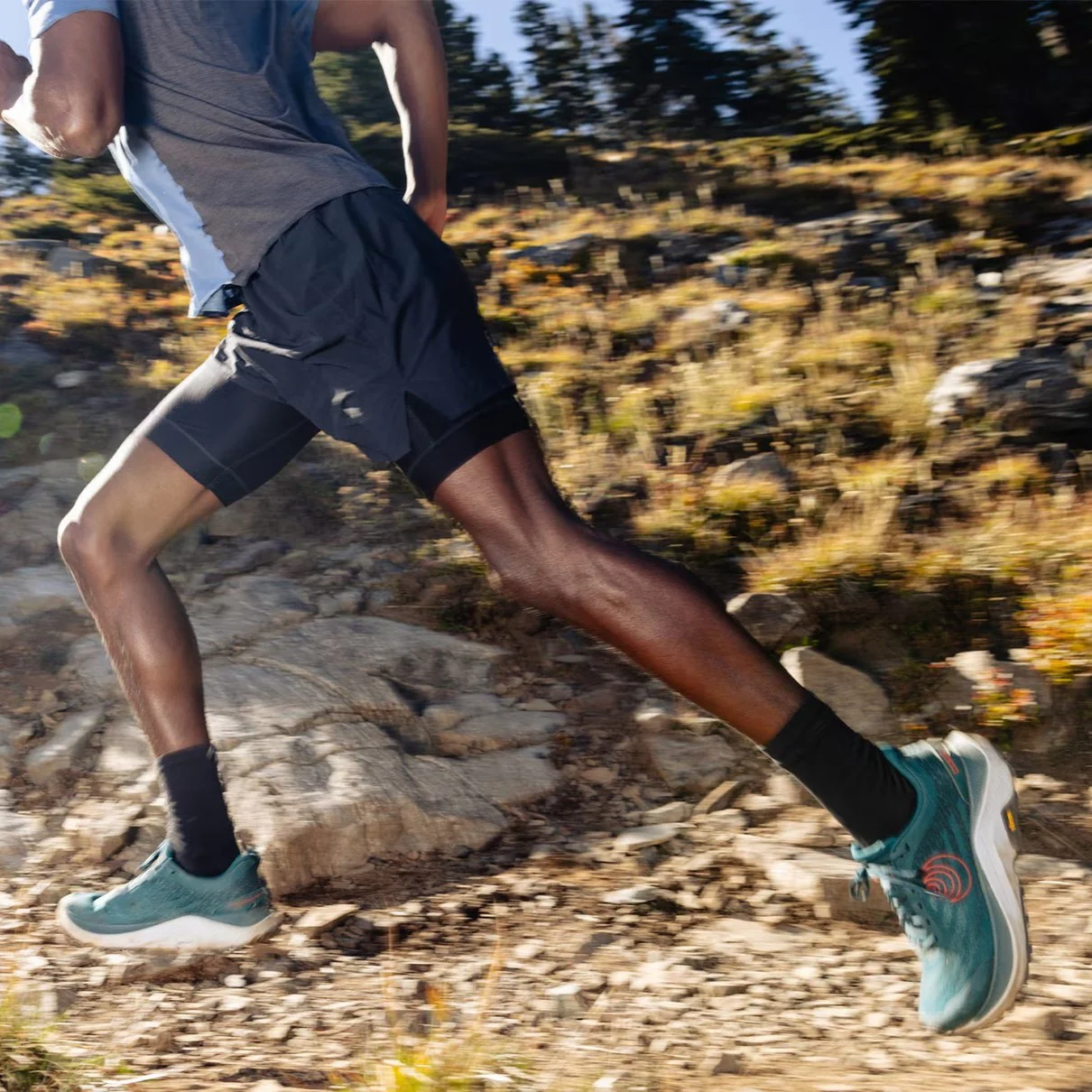 Topo Ultraventure 4 | Dark Teal / Orange | Mens - Image 2