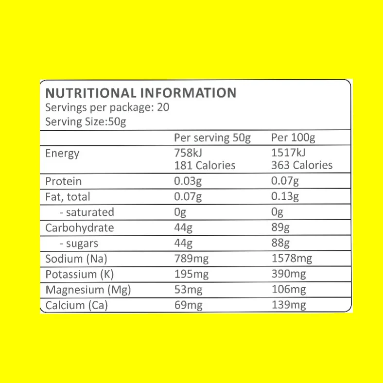 Trail Brew Energy + Electrolyte Drink | 1kg Bag | Lemon - Image 3