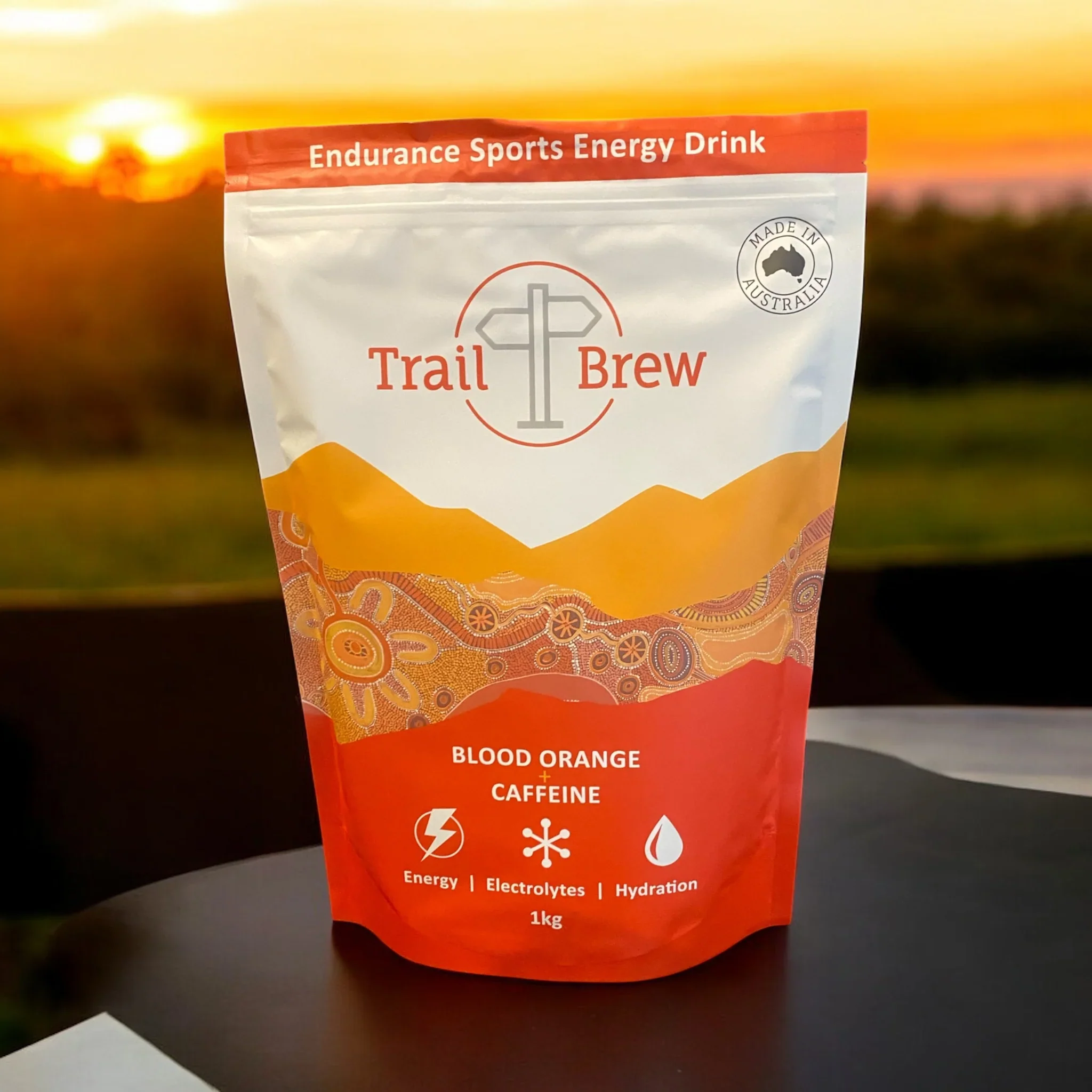 Trail Brew Energy + Electrolyte Drink | 1kg Bag | Orange + Caffeine - Image 2