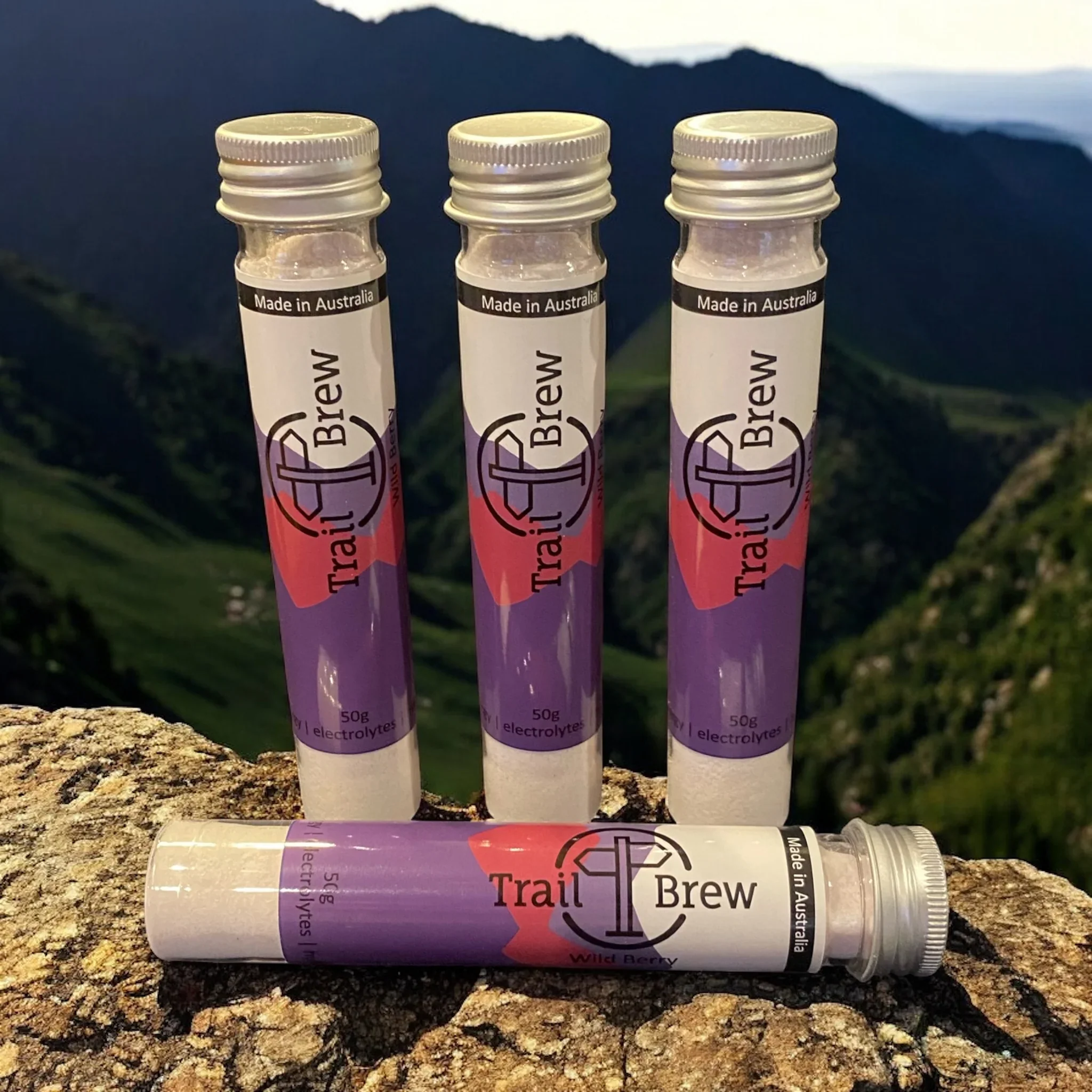 Trail Brew Energy + Electrolyte Drink | Test Tube Singles | Wild Berry - Image 2