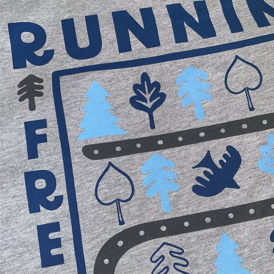 The Trail Co. Casual Tee | Grey Running Free | Unisex - Image 3
