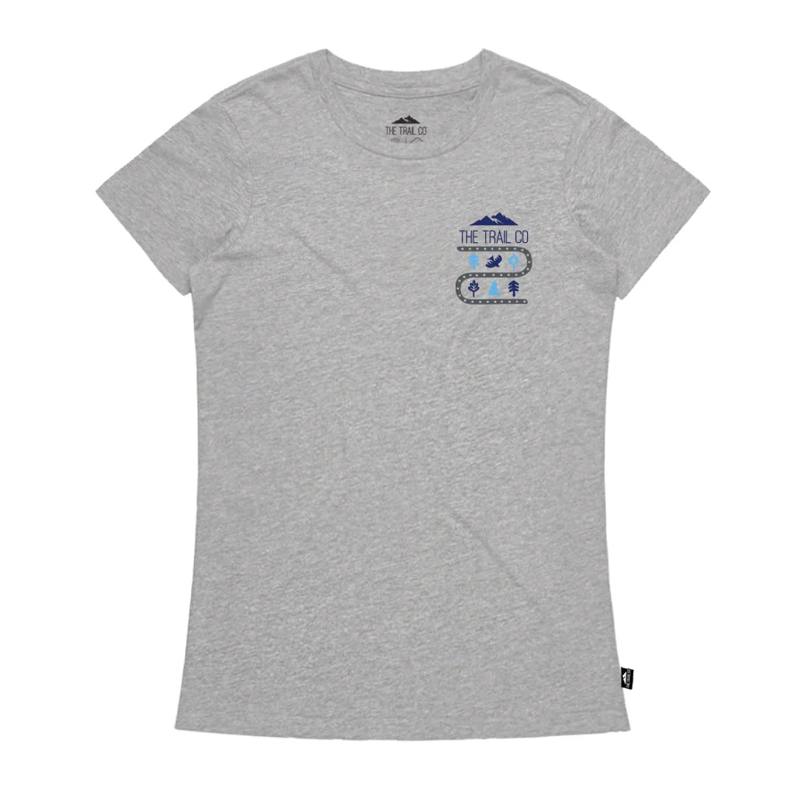 The Trail Co. Casual Tee | Grey Running Free | Womens - Image 3